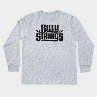 Billy | Strings black Kids Long Sleeve T-Shirt